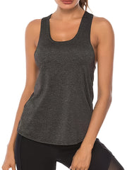 2pcs Women's Racer Back Workout Tank Top Yoga Tops