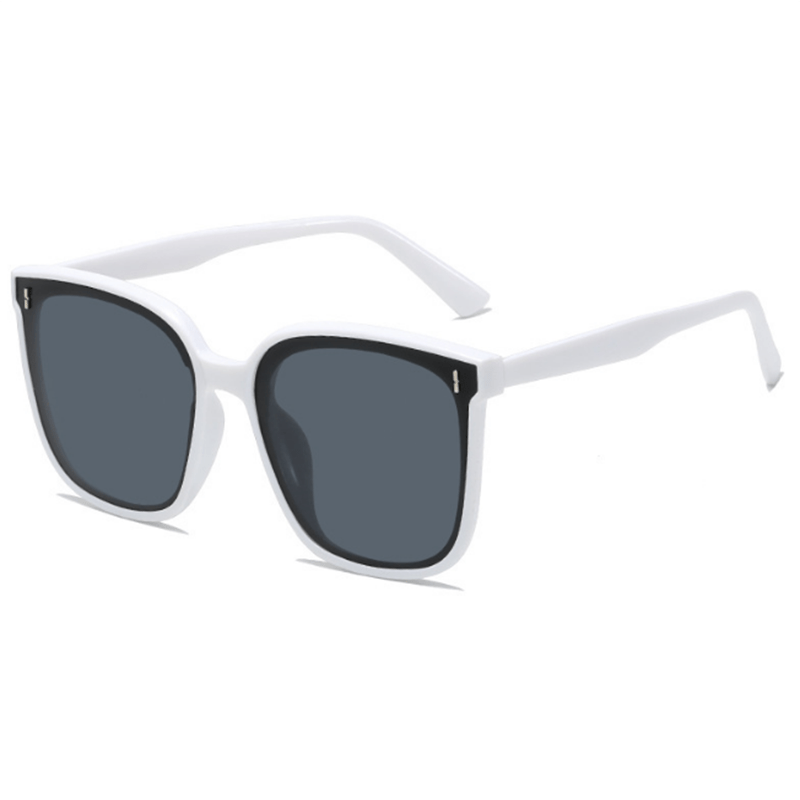 Square Frame Sunglasses For Women Men Mod Rivet Decor Outdoor Glasses UV400