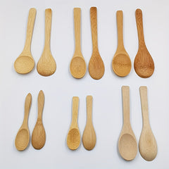 Bamboo Wood Spoon Nonstick Heat Resistant Cooking Serving Salad Stir