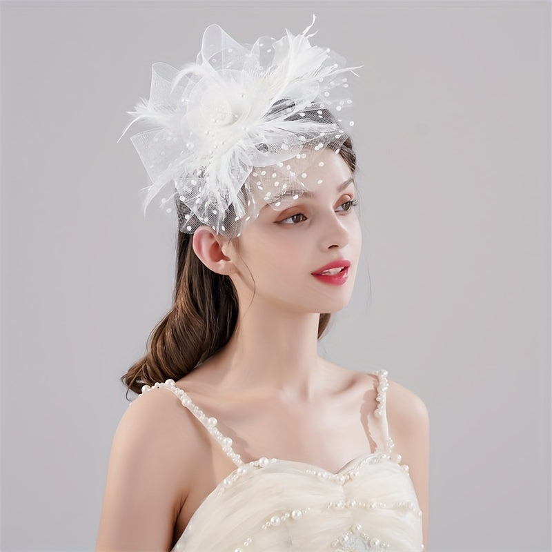 Flower Head Piece Duck Billed Clip Bridal Hair Accessories