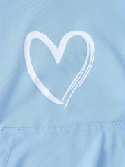 Toddler Girl's Heart Graphic Hoodie & Sweatpants Set
