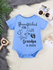 Baby Hand Picked For Earth By Great Grandpa In Heaven Onesie