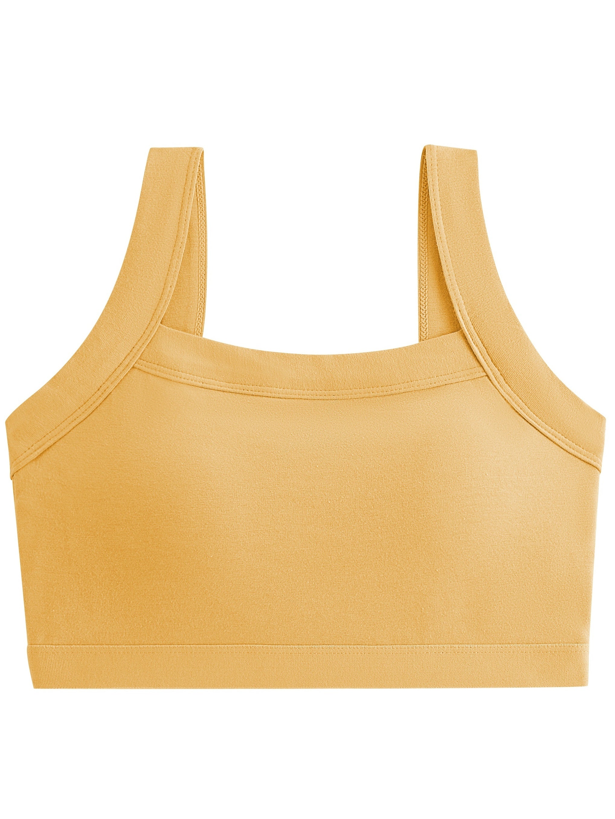 Summer Solid Sports Bra with Beauty Back Cami Workout Fitness Bra
