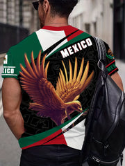 MEXICO Chicken 3D Print Men's Comfy T-shirt Graphic Tee