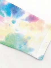 2pcs Girls Tie Dye Stretch Leggings Athletic Slim Yoga Pants Kids Clothes