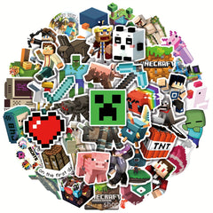 50pcs Game Stickers Water Cup Car Luggage Notebook Waterproof Stickers