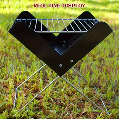 1pc Folding Charcoal Grill for Outdoor & Home Cooking