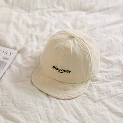 Kids Sunshade Baseball Cap w/ Letter Embroidery, Adjustable for Outdoor Sport