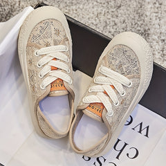 Women's Mesh Breathable Flat Shoes Casual Walking Shoes