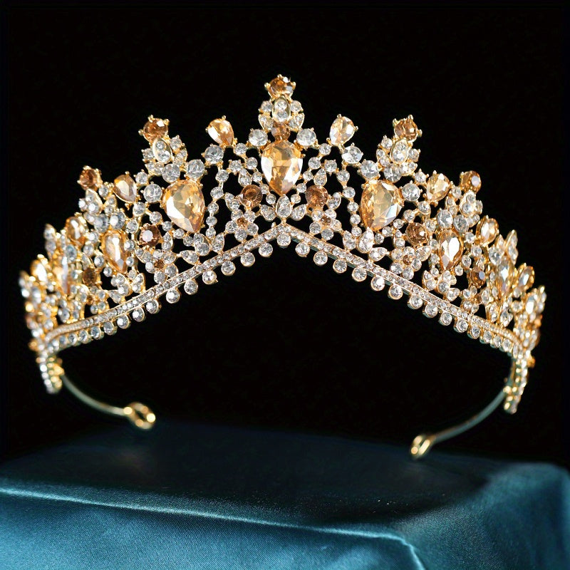 Bridal Rhinestone Crystal Crown Head Jewelry Wedding Alloy Headband