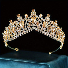 Bridal Rhinestone Crystal Crown Head Jewelry Wedding Alloy Headband