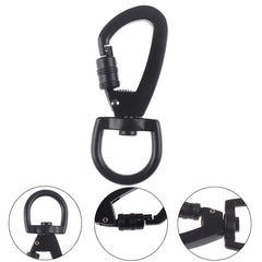 D Type Hanging Buckle Locking Carabiner Swivel Ring for Camping Hiking