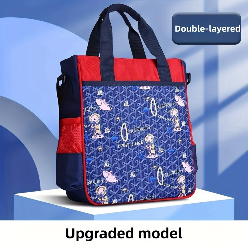 Waterproof Carrying Book File Bag, 2 Layer Structure, Easy To Carry