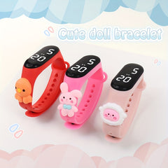 3pcs Animal Series Electronic Wristbands & Charm Watches Digital Display