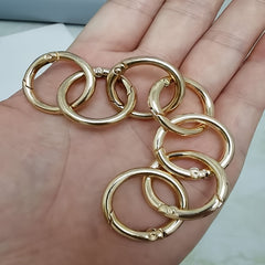 10pcs Circular Mountaineering Clasp Key Ring Fastener