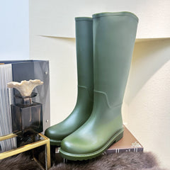 Women's High Top Rain Boots Waterproof and Wear Resistant