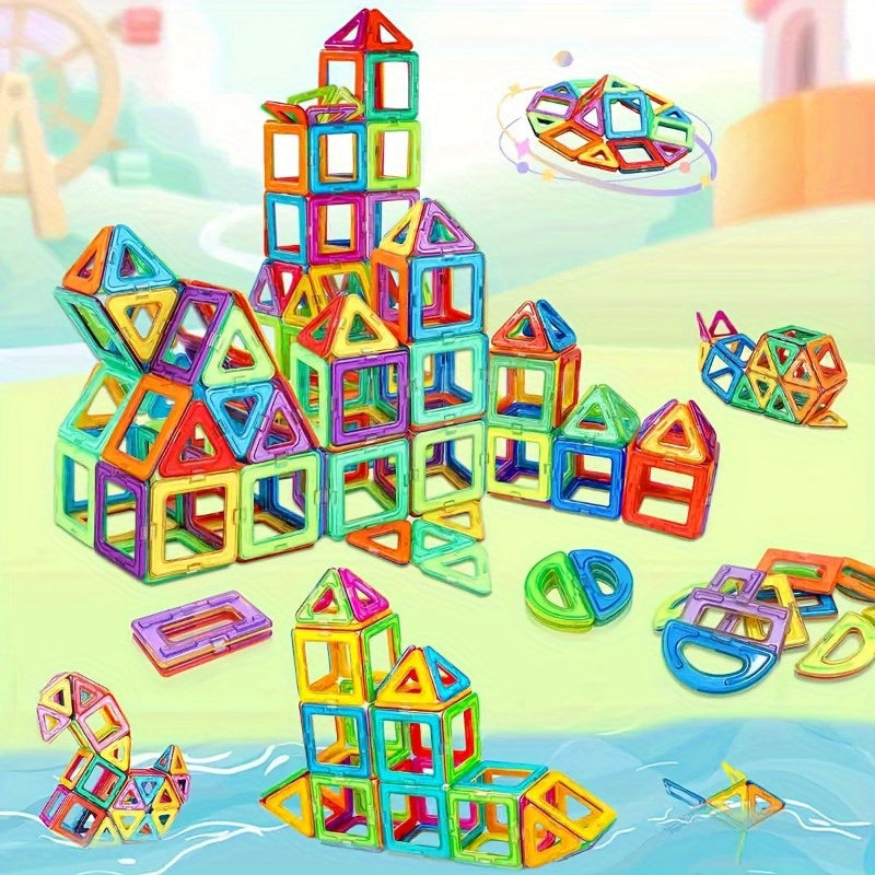 10pcs 3D Puzzle Block Building Toys Colorful Set Improve Creativity Skills