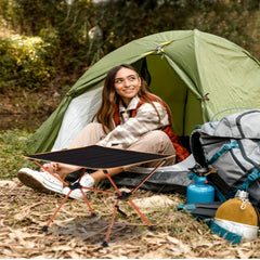 Portable Ultralight Aluminum Picnic Table Indoor Outdoor Use