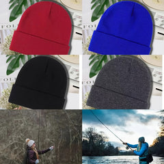 Thick Knitted Hat with Ear Protection for Fishing