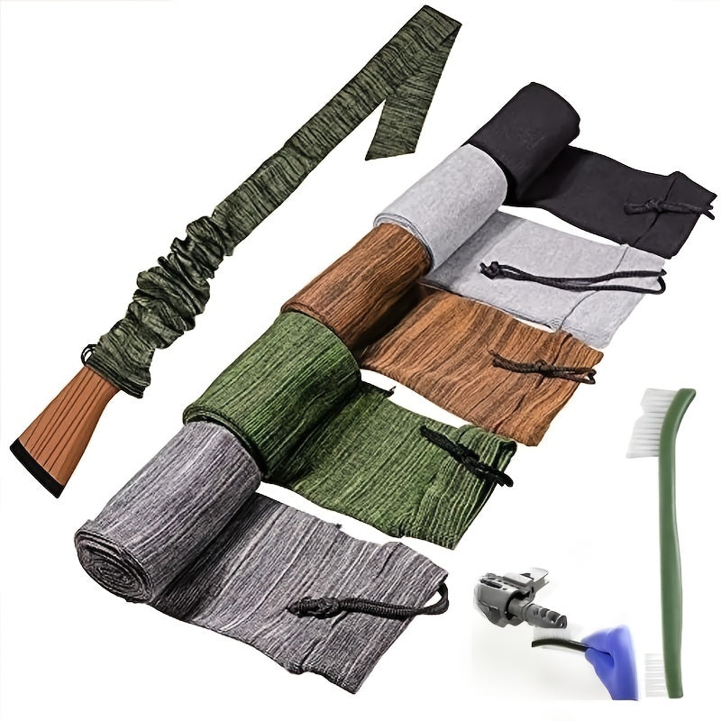 Gun Sock Cleaning Set with Double Ended Brush