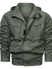 Men's Lightweight Hooded Trench Jacket