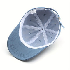 Unisex Embroidered Baseball Cap Curved Brim Sun Hat Adjustable Strap
