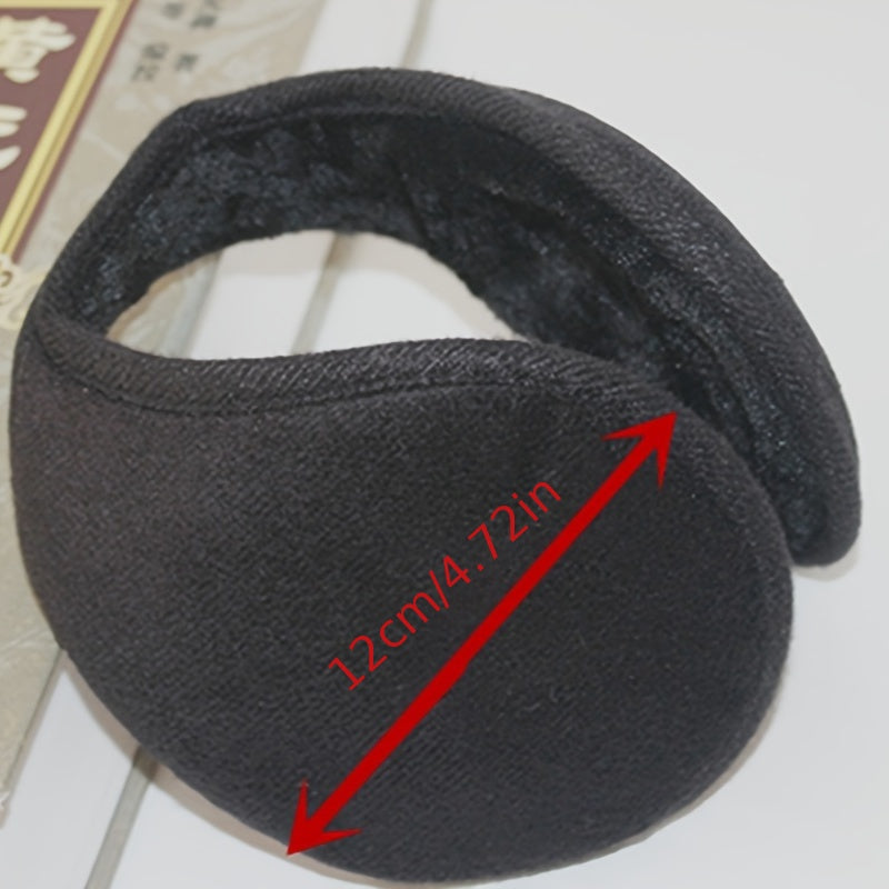 Men's Plush Earmuffs for Winter Outdoor Activities