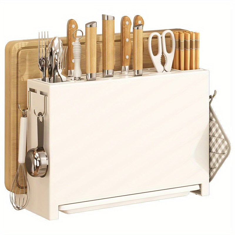 Wall Hanging Storage Shelf for Utensils and Cutlery