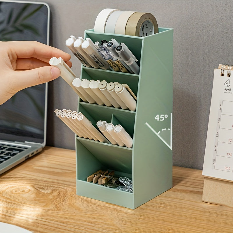 Transparent Modern Style Pen Holder Storage Box Office Desktop