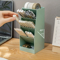 Transparent Modern Style Pen Holder Storage Box Office Desktop