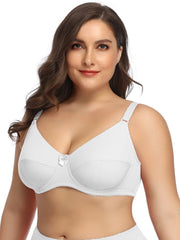 Sexy Bra Women's Full Cover Non Padded Underwire Bow Bra