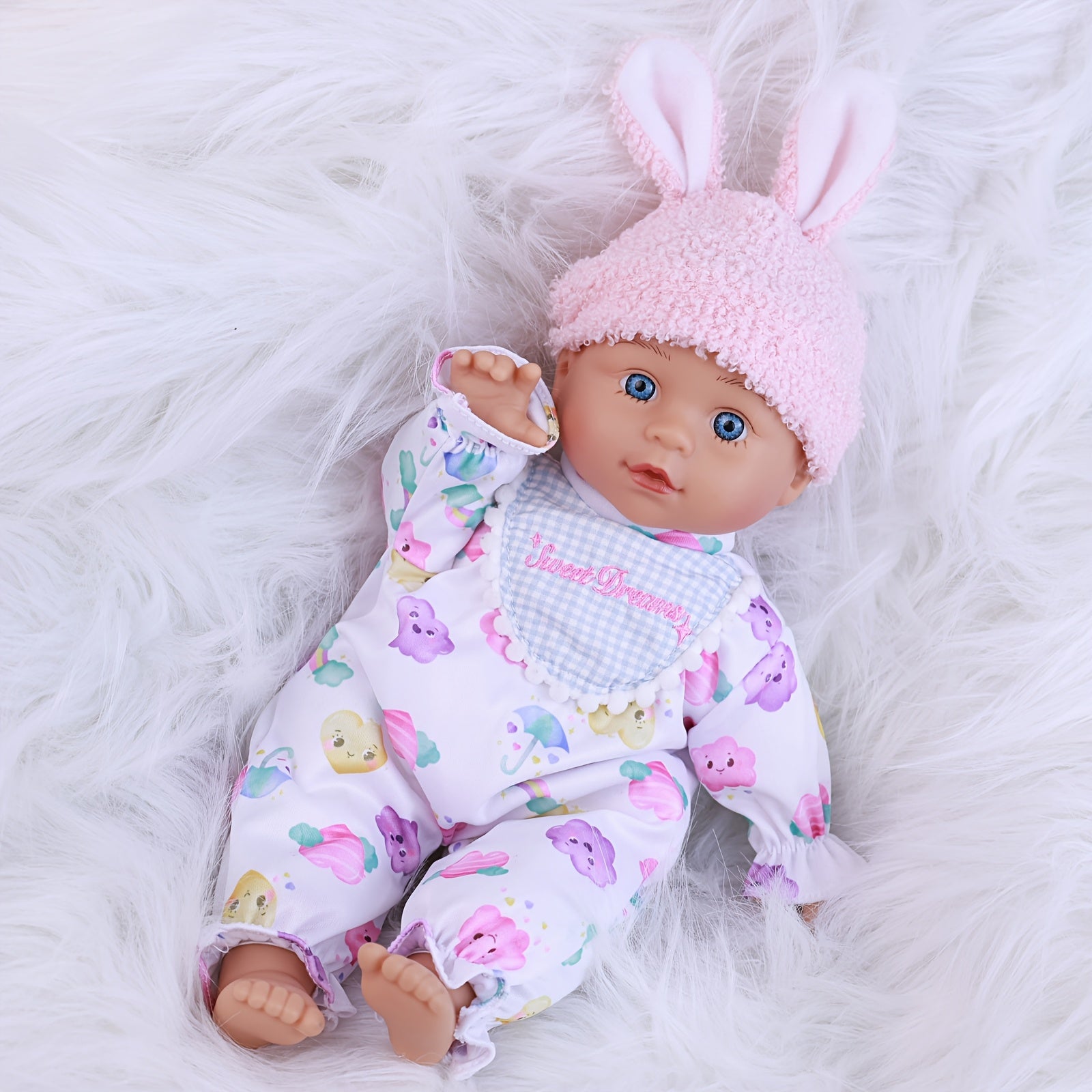 Realistic Chick Style Reborn Baby Doll with Soft Body & Clothes Set