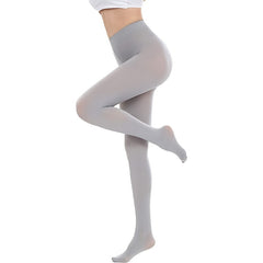 3 Pack Opaque Slim Tights High Waist Elastic Footed Pantyhose