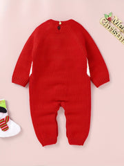Christmas Knitted Sweater Romper for Baby Onesie