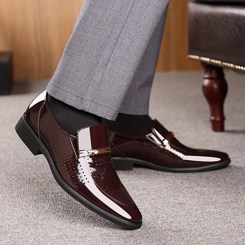 Boys Classic Oxford Shoes Lightweight Soft Bottom Slip On Shoes