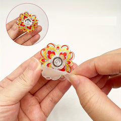 8pcs Colorful Fingertip Spinning Tops Random Colors Plastic Toy