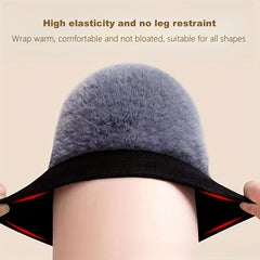 Thickened Rabbit Fur Knee Pad Warm Knitted Knee Pad Autumn And Winter