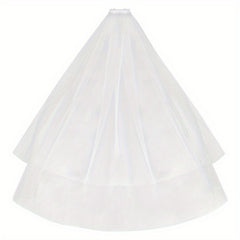 2pcs Bridal Veils with Floral Embroidery for Wedding Ceremonies