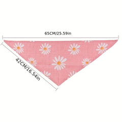 Stylish Floral Print Dog Bandana - Perfect Accessory for Your Furry