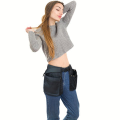 Outdoor Zipper Waist Bag Stylish Belt Large Capacity for Running