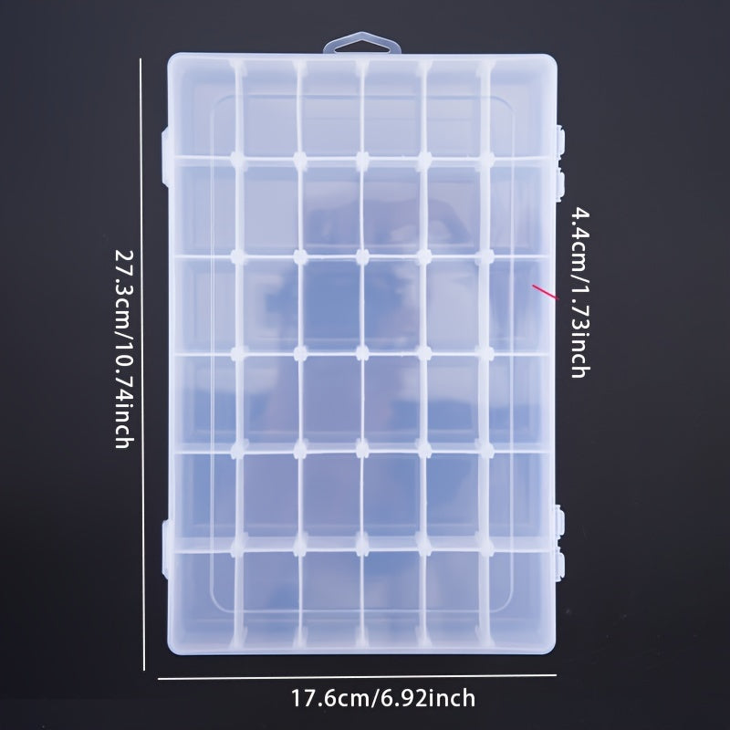 Plastic Transparent Storage Box with Hinged Lid
