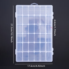 Plastic Transparent Storage Box with Hinged Lid