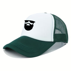 Breathable Mesh Cap Beard Men's Baseball Cap Outdoor Casual Sports Hat