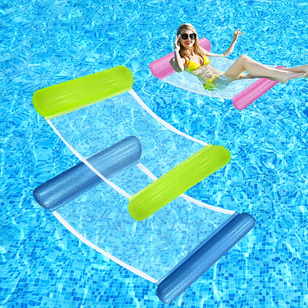 1pc Inflatable Solid Hammock with Two Tubes for Water Swimming Pool