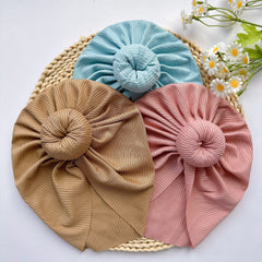 Soft Elastic Strip Flower Baby Hat For Girl