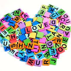 Colorful Wooden Alphabet Blocks Rainbow Educational Toy for Kids