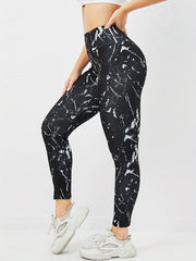 High Waist Printed Fitness Sports Pants Butt Lifting Yoga Leggings