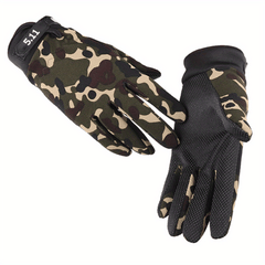 Thin Tactical Fitness Gloves Non Slip Breathable Long Finger