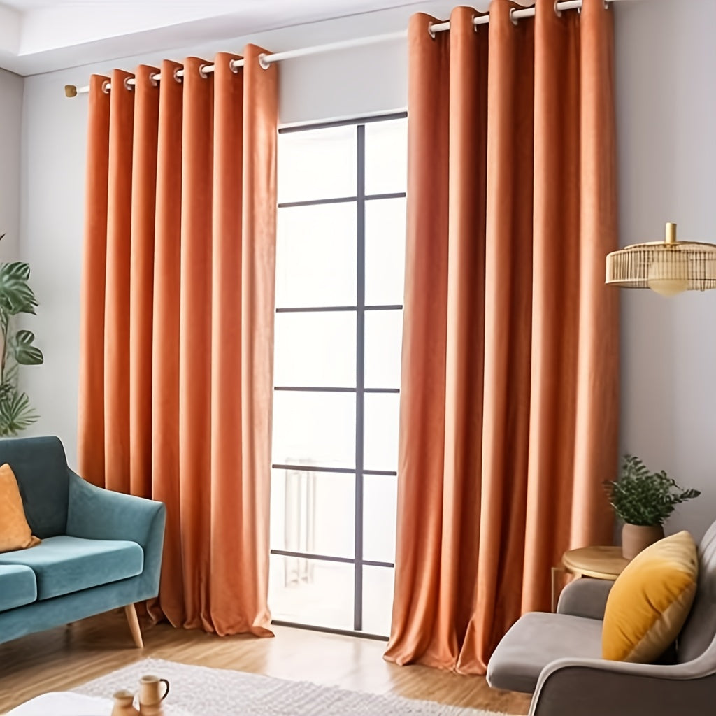 Blackout Curtains with Grommet Top - Light Blocking for Living Room