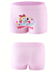 4pcs Children's Underwear Set Cotton Cartoon Print Panties